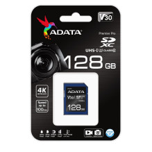 ADATA ASDX128GUI3V30S-R memory card 128 GB SDXC UHS-I Class 10 ADATA ASDX128GUI3V30S-R memory card 128 GB SDXC UHS-I Class 10