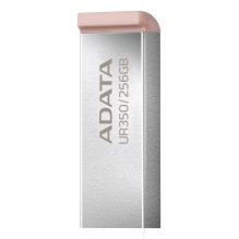 ADATA UR350 USB flash drive 256 GB USB Type-A 3.2 Gen 1 (3.1 Gen 1) Brown, Stainless steel