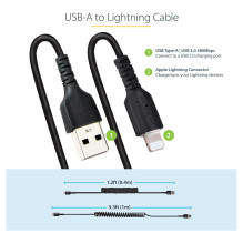StarTech.com RUSB2ALT1MBC lightning cable