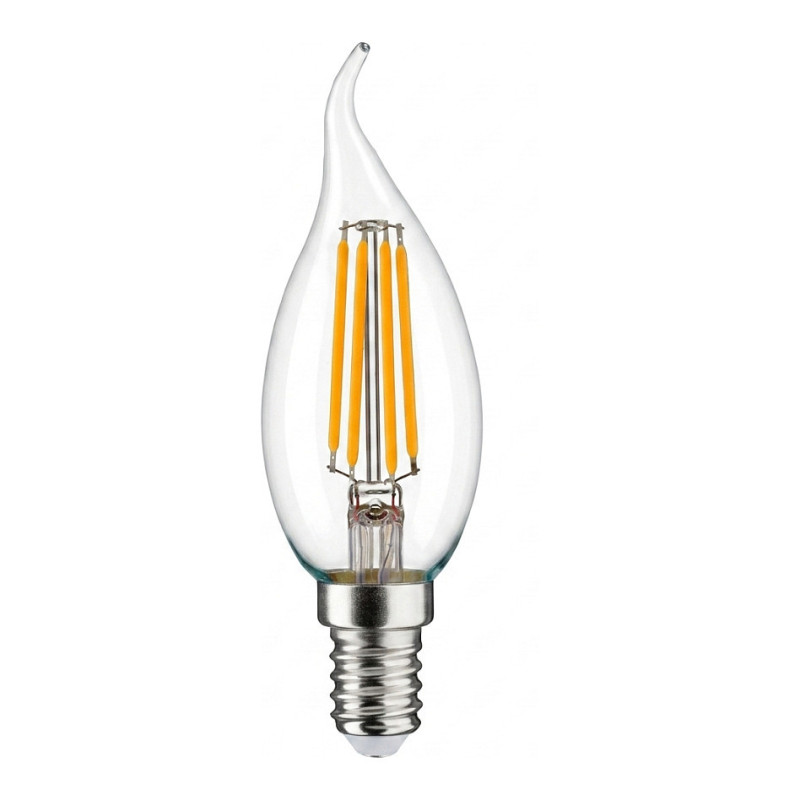 Synergy 21 LED Retrofit E14 Candle Milky Curved 4.5W Warm White Dimmable