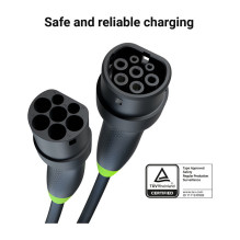 Green Cell Elektroauto Ladekabel / electric car charging cable Typ 2 22KW 32A 5m Black Green Cell Elektroauto Ladekabel / electric car charging cable Typ 2 22KW 32A 5m Black