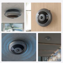 „Reolink Fisheye“ serijos W520 – 6 MP vidinė „Fisheye“ „Wi-Fi“ kamera, 360° vaizdas, keli rodymo režimai, asmenų aptikim