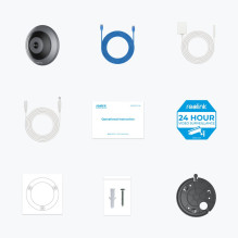 „Reolink Fisheye“ serijos W520 – 6 MP vidinė „Fisheye“ „Wi-Fi“ kamera, 360° vaizdas, keli rodymo režimai, asmenų aptikim