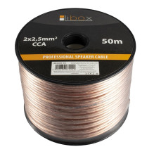 Libox Speaker cable 2x2.50mm LB0009-50 audio cable 50 m Transparent