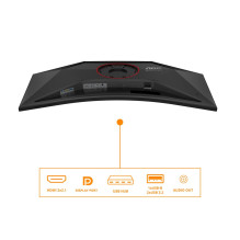 AOC G4 CU34G4Z kompiuterio monitorius 86,4 cm (34") 3440 x 1440 pikselių „Wide Quad HD“ LED juoda, raudona