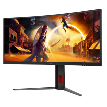 AOC G4 CU34G4Z kompiuterio monitorius 86,4 cm (34") 3440 x 1440 pikselių „Wide Quad HD“ LED juoda, raudona