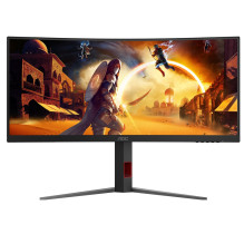 AOC G4 CU34G4Z kompiuterio monitorius 86,4 cm (34") 3440 x 1440 pikselių „Wide Quad HD“ LED juoda, raudona