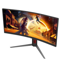 AOC G4 CU34G4Z kompiuterio monitorius 86,4 cm (34") 3440 x 1440 pikselių „Wide Quad HD“ LED juoda, raudona