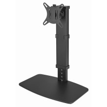 „Gembird MS-D1ST-02“ reguliuojamo aukščio monitoriaus stovas, 17–32 pėdų, juodas