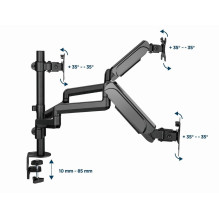 Gembird MA-DA3-01 monitor mount / stand 68.6 cm (27") Desk Black Gembird MA-DA3-01 monitor mount / stand 68.6 cm (27") Desk Black
