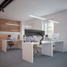 Gembird MA-DA3-03 monitor mount / stand 68.6 cm (27") Desk Black Gembird MA-DA3-03 monitor mount / stand 68.6 cm (27") Desk Black