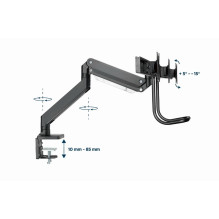 Gembird MA-DA3-03 monitor mount / stand 68.6 cm (27") Desk Black Gembird MA-DA3-03 monitor mount / stand 68.6 cm (27") Desk Black