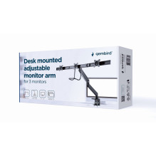 Gembird MA-DA3-03 monitor mount / stand 68.6 cm (27") Desk Black Gembird MA-DA3-03 monitor mount / stand 68.6 cm (27") Desk Black