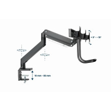 Gembird MA-DA3-03 monitor mount / stand 68.6 cm (27") Desk Black Gembird MA-DA3-03 monitor mount / stand 68.6 cm (27") Desk Black