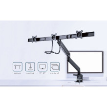 Gembird MA-DA3-03 monitor mount / stand 68.6 cm (27") Desk Black Gembird MA-DA3-03 monitor mount / stand 68.6 cm (27") Desk Black
