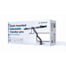 Gembird MA-DA3-03 monitor mount / stand 68.6 cm (27") Desk Black Gembird MA-DA3-03 monitor mount / stand 68.6 cm (27") Desk Black
