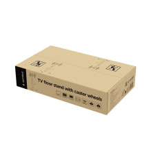„Gembird TVS-75S-02“ televizoriaus stovas su ratukais, 37–75 pėdų, juodas