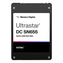 SSD, WESTERN DIGITAL, SSD serija „Ultrastar DC SN655“, 3,84 TB, PCIe Gen4, NVMe, NAND „flash“ technologija TLC, Įrašymo 