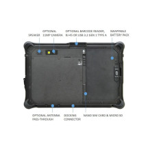 PLANŠETINIS KOMPIUTERIS R8AA1 CI5-1230U 8" / 8" / 128GB R8H1P1DEBBLX DURABOOK