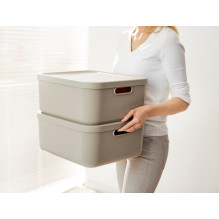 Storage box Rotho Albula, 20 l, beige, 39.5 x 35.5 x 17.7 cm Storage box Rotho Albula, 20 l, beige, 39.5 x 35.5 x 17.7 cm