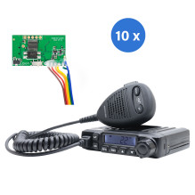 HP 6550 PNI Escort 10-Piece CB Radio Station Box with PNI ECH01 Installed, Multistandard, 4W, AM-FM, 12V, ASQ, with Echo