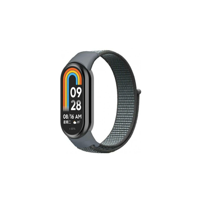 „Beline Mi Band 8/9“ / NFC nailono dirželis, pilkas