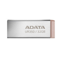 USB Atmintinė - ADATA UR350 32GB, 100 MB / s, Metalinė Dėžutė, Ruda USB Atmintinė - ADATA UR350 32GB, 100 MB / s, Metalinė Dėžutė, Ruda