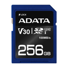 Atminties kortelė - ADATA ASDX256GUI3V30S-R 256 GB SDXC 100 MB / s