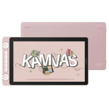 Grafikos Planšetė - HUION Kamvas 13, 13.3" Full HD, 8192 Spaudimo Lygiai, Rožinė