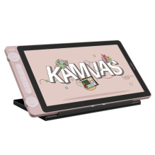 Grafikos Planšetė - HUION Kamvas 13, 13.3" Full HD, 8192 Spaudimo Lygiai, Rožinė