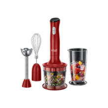 Virtuvinis Rankinis Blenderis - Russell Hobbs Desire 3in1 700ml, 500ml Smulkintuvas, Raudona Virtuvinis Rankinis Blenderis - Russell Hobbs Desire 3in1 700ml, 500ml Smulkintuvas, Raudona