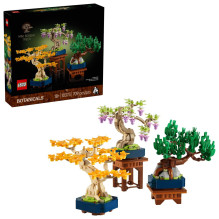 Statybų rinkinys - LEGO Botanicals 10373 Mini Bonsai Medžiai 709 Vnt 190 mm Žalia