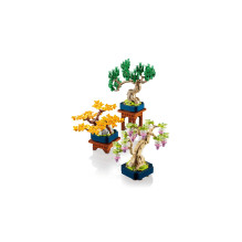 Statybų rinkinys - LEGO Botanicals 10373 Mini Bonsai Medžiai 709 Vnt 190 mm Žalia