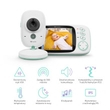 Vaikų Stebėjimo Priemonė - TrueLife NannyCam H32 Pro, Dviejų Pusių Pokalbis, Naktinis Režimas, Lopšinės
