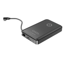 Energijos Bankas - Gembird PB10-WPC15MS-01 10000 mAh, 15W Bevielis Įkroviklis, Juodas Energijos Bankas - Gembird PB10-WPC15MS-01 10000 mAh, 15W Bevielis Įkroviklis, Juodas