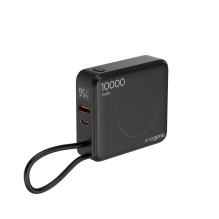 Energijos Bankas - Gembird PB10-WPC15-LCD-01 10,000 mAh, 20W, Belaidis Įkrovimas Juodas Energijos Bankas - Gembird PB10-WPC15-LCD-01 10,000 mAh, 20W, Belaidis Įkrovimas Juodas