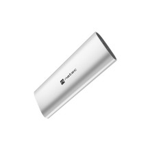 M.2 NVMe SSD Dėklas - NATEC RHINO Išorinis SSD 10 TB, USB 3.2 Gen 2, Šiaurės Sidabras