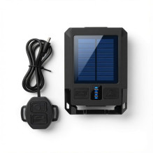 iLike Solar Powered Bike Headlight with 120dB Horn, USB Rechargeable, 1000LM LED Bicycle Front Light, 4000mAh Battery, E iLike Solar Powered Bike Headlight with 120dB Horn, USB Rechargeable, 1000LM LED Bicycle Front Light, 4000mAh Battery, E