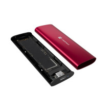 M.2 NVMe SSD Korpusas - NATEC RHINO Lite 10 TB, USB 3.2 Gen 2, Rubino Raudona M.2 NVMe SSD Korpusas - NATEC RHINO Lite 10 TB, USB 3.2 Gen 2, Rubino Raudona