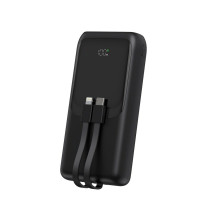 Power Bankas - Gembird PB20-PD20-LCD-01 20000 mAh, 20W, USB Type-C, Juoda Power Bankas - Gembird PB20-PD20-LCD-01 20000 mAh, 20W, USB Type-C, Juoda