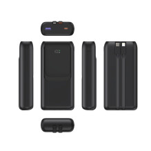 Power Bankas - Gembird PB20-PD20-LCD-01 20000 mAh, 20W, USB Type-C, Juoda Power Bankas - Gembird PB20-PD20-LCD-01 20000 mAh, 20W, USB Type-C, Juoda
