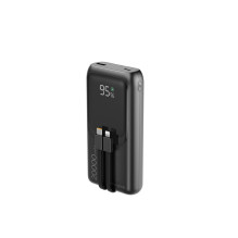 Power Bankas - Gembird PB20-PD20-LCD-01 20000 mAh, 20W, USB Type-C, Juoda Power Bankas - Gembird PB20-PD20-LCD-01 20000 mAh, 20W, USB Type-C, Juoda