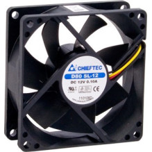 Aušinimo ventiliatorius - Chieftec AF-0825S 80mm 23 CFM 2200 RPM Juodas