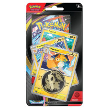 Kolekcionuojamos Kortelės - Pokémon Mega Evolution: Chaos Rising Premium Checklane Blister With 3 Promo Cards And Coin Kolekcionuojamos Kortelės - Pokémon Mega Evolution: Chaos Rising Premium Checklane Blister With 3 Promo Cards And Coin