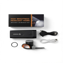 iLike JOHORSE Bike Headlight & Electric Horn - 300 Lumens, 120dB, USB Rechargeable iLike JOHORSE Bike Headlight & Electric Horn - 300 Lumens, 120dB, USB Rechargeable