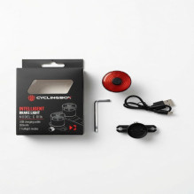 iLike Smart USB Rechargeable Bike Tail Light with Brake Sensor, 7 Lighting Modes, IPX5 Waterproof, Aluminum Bicycle Rear