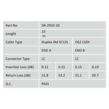 Digitus DK-2933-10 InfiniBand / fibre optic cable Digitus DK-2933-10 InfiniBand / fibre optic cable