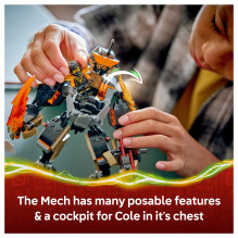 LEGO NINJAGO Cole's Mission Mech &amp; Dragon Zane 71854
