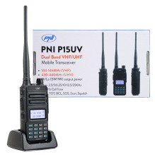 Nešiojama VHF / UHF radijo stotis PNI P15UV dviejų dažnių juosta, 144–146 MHz / 430–440 MHz, 999 kanalai, su 1500 mAh ba Nešiojama VHF / UHF radijo stotis PNI P15UV dviejų dažnių juosta, 144–146 MHz / 430–440 MHz, 999 kanalai, su 1500 mAh ba