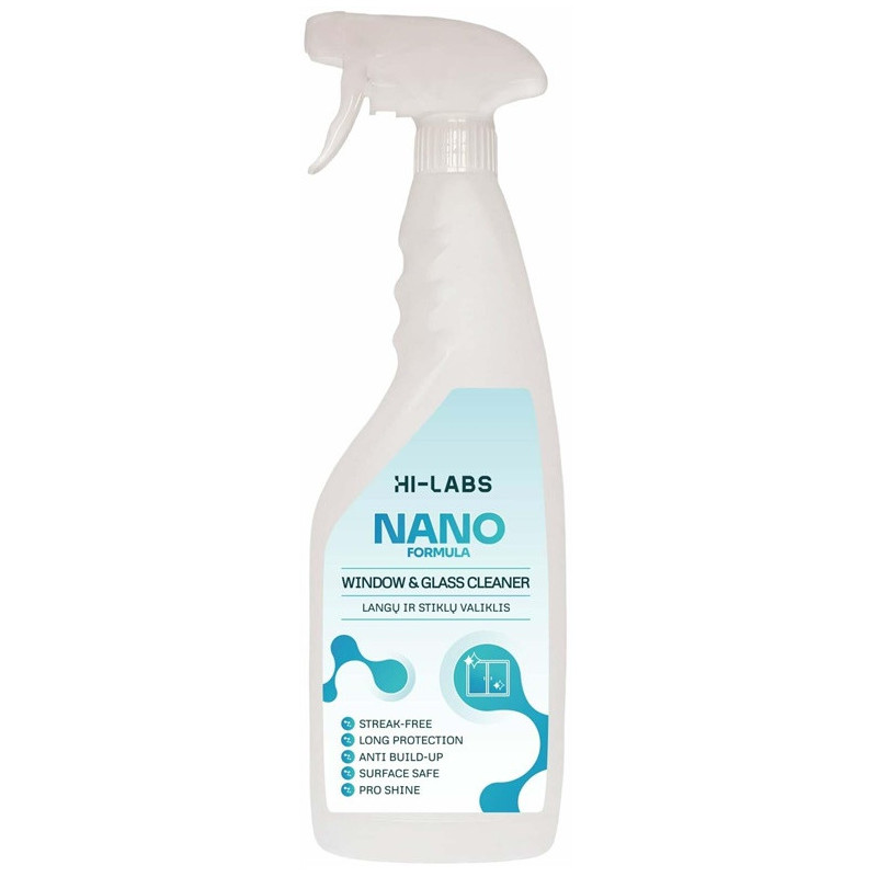 Window and glass cleaner Higėja Nano, 0.75 l